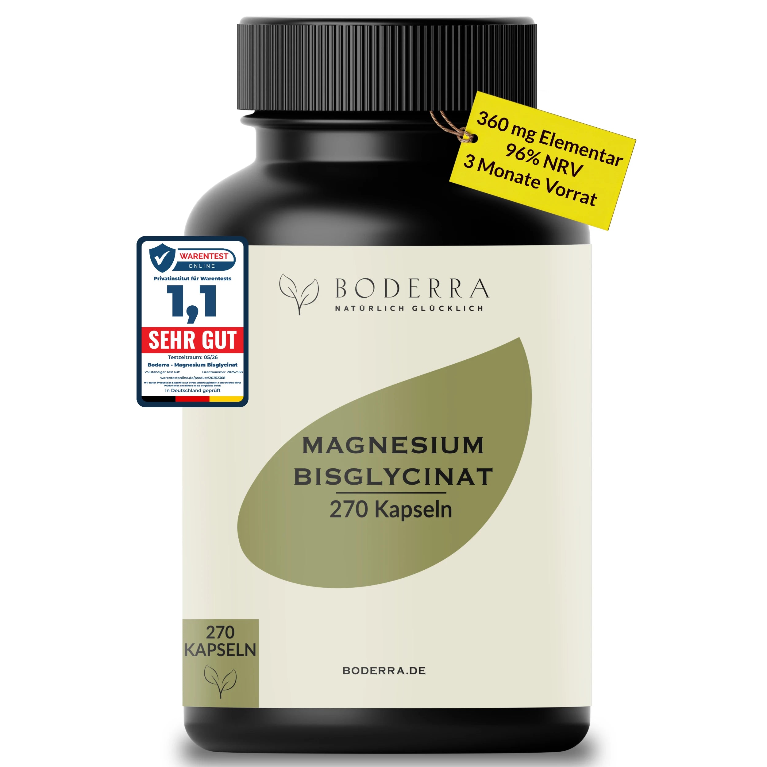 Magnesium Bisglycinat | 270 Kapseln