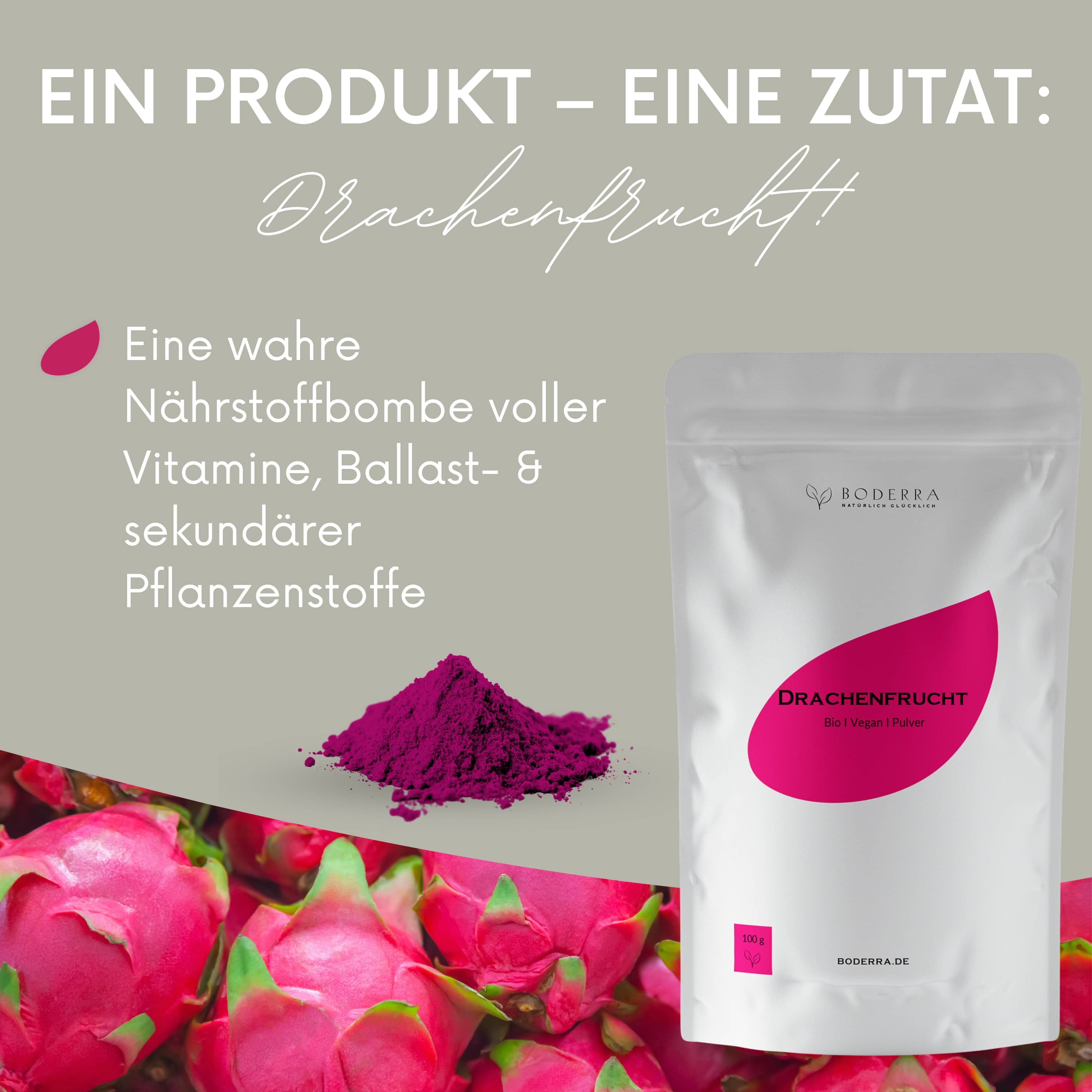 BIO Drachenfrucht Pulver